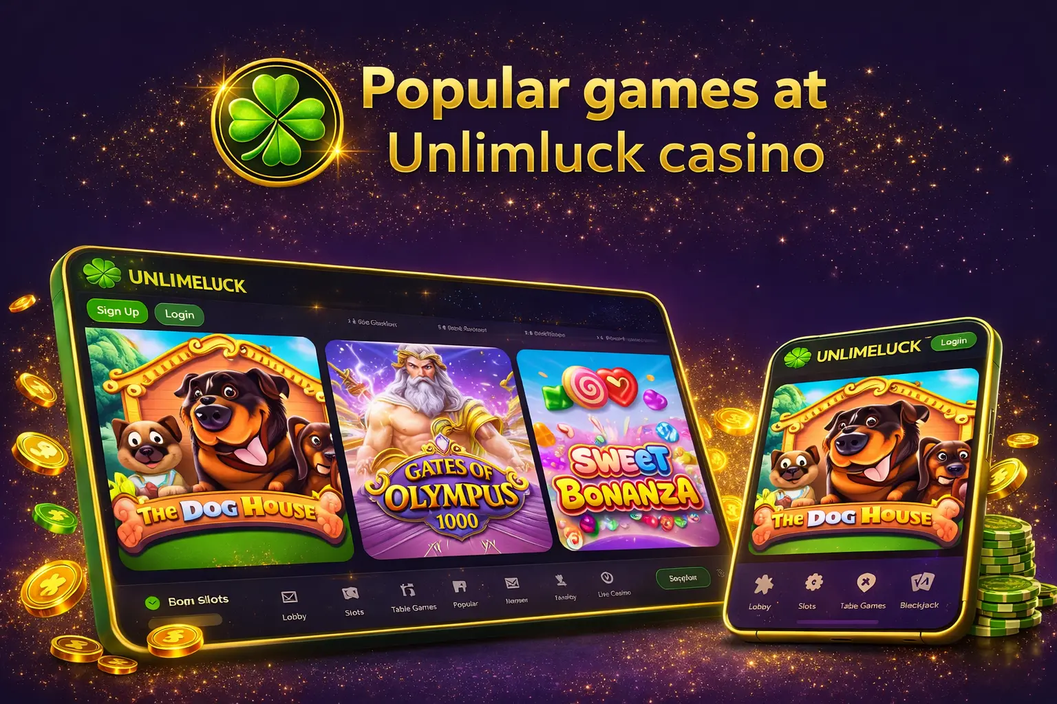 Popular games at Unlimluck casino